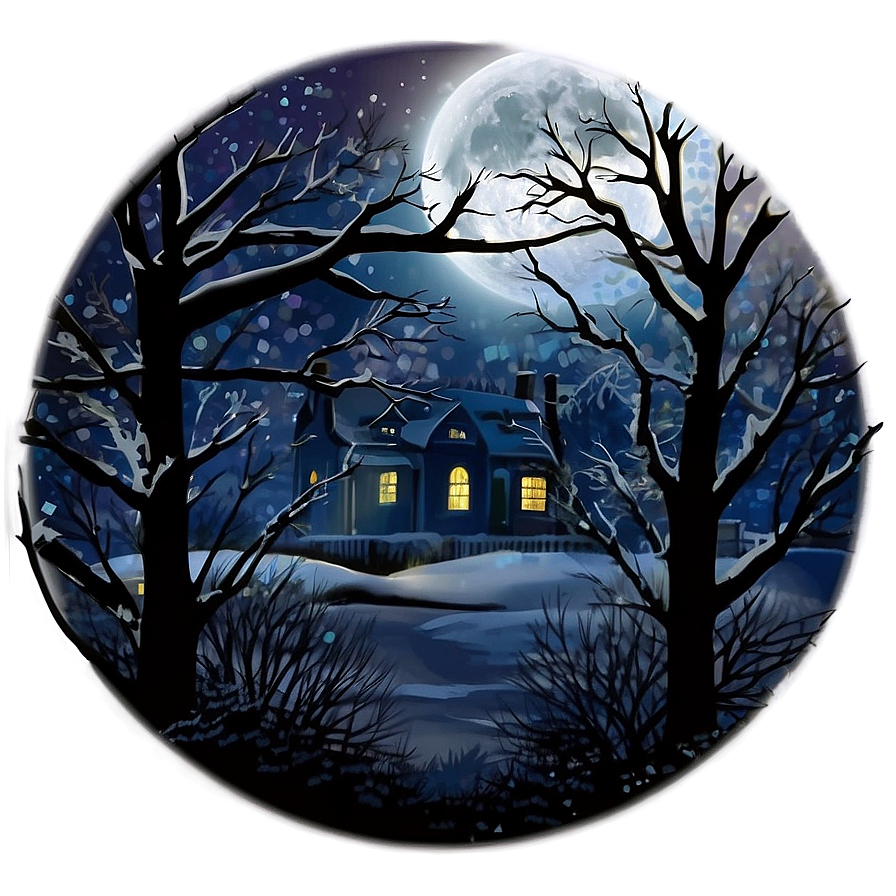 Dark Winter Night Png 55 PNG image