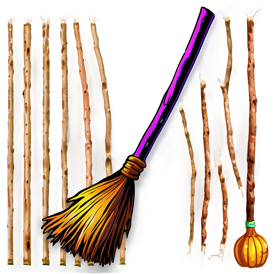 Dark Witches Broom Png 1 PNG image