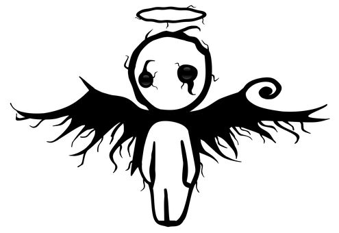 Darkness_with_ Emo_ Eyes PNG image