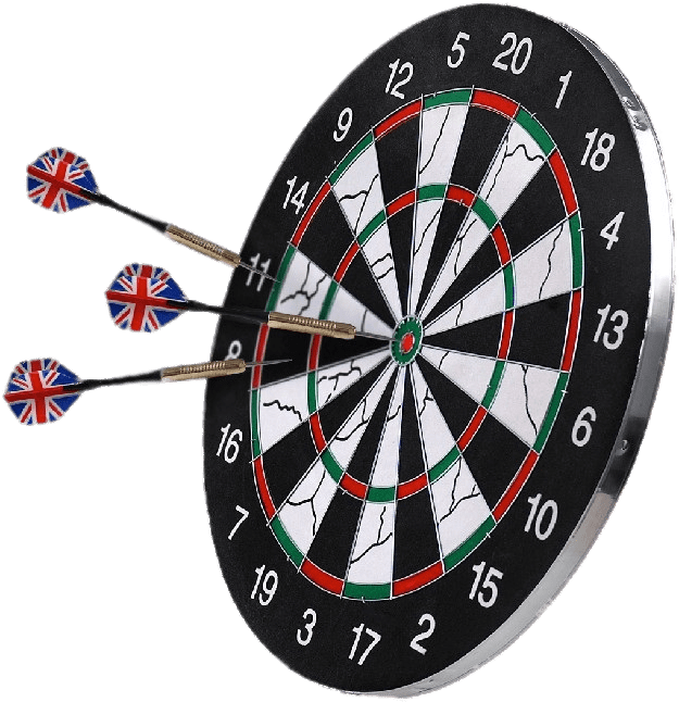 Dartboardwith U K Flag Darts PNG image