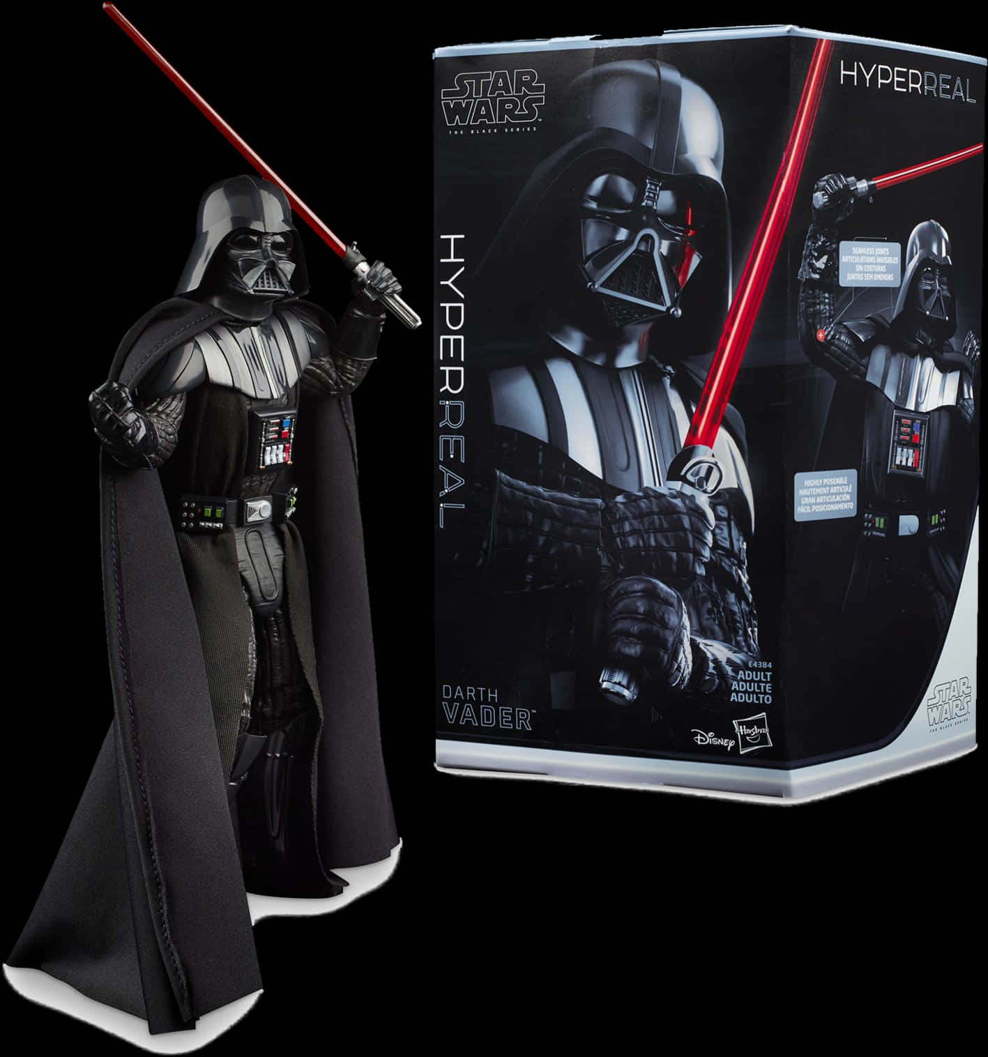 Darth Vader Hyperreal Figure Packaging PNG image