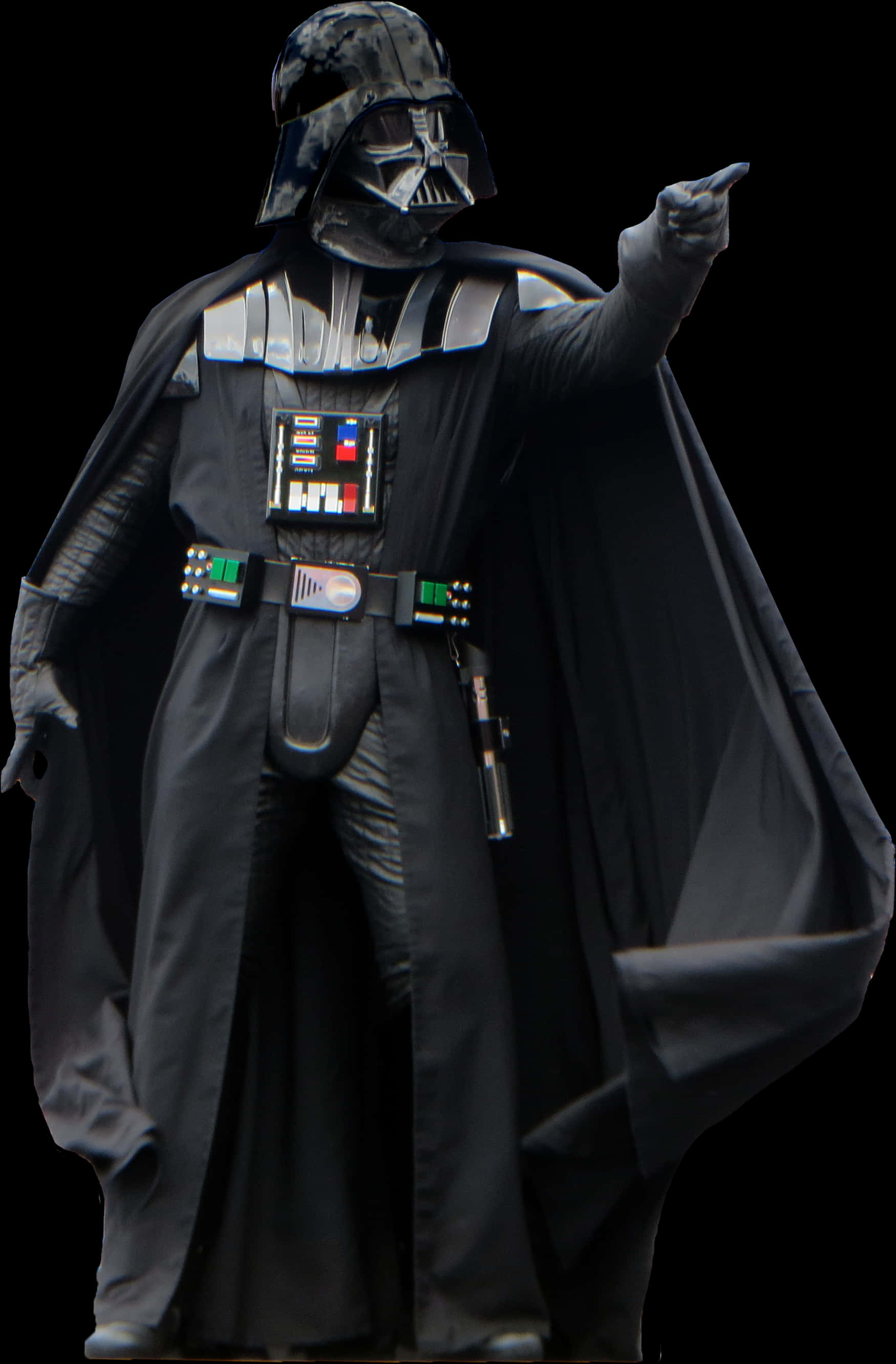 Darth Vader Pointing Command PNG image