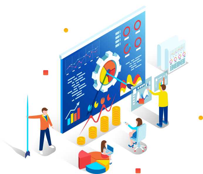 Data Analysis Team Illustration PNG image