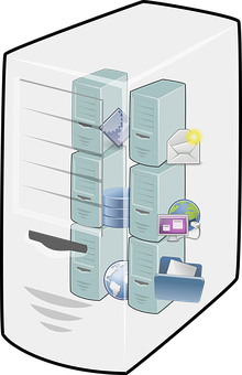 Data Storage Concept Illustration PNG image