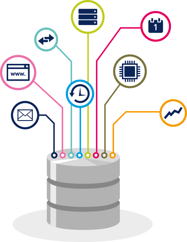 Database Connectivity Concept Illustration PNG image