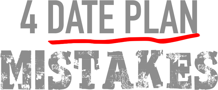 Date Plan Mistakes Graphic PNG image