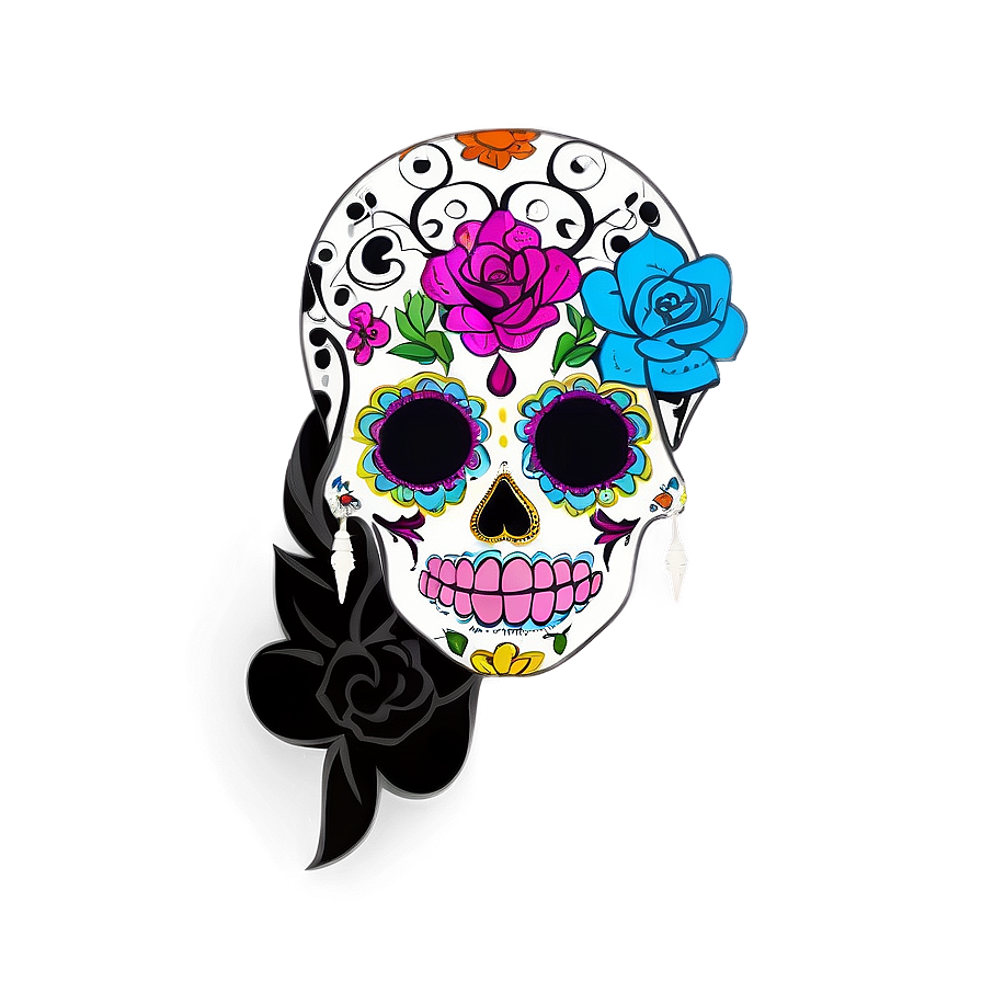 Day Of The Dead Inspired Fashion Png 06112024 PNG image