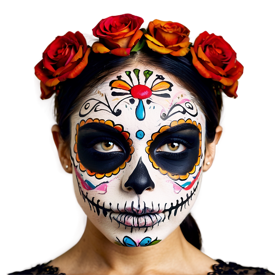 Day Of The Dead Makeup Tutorial Png 34 PNG image