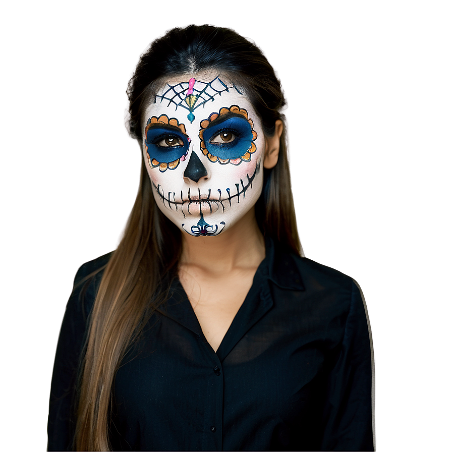 Day Of The Dead Makeup Tutorial Png 86 PNG image