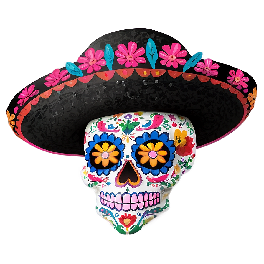 Day Of The Dead Skulls Mexico Png Rvg94 PNG image