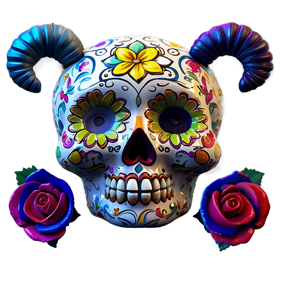 Day Of The Dead Symbolism Png Pac PNG image