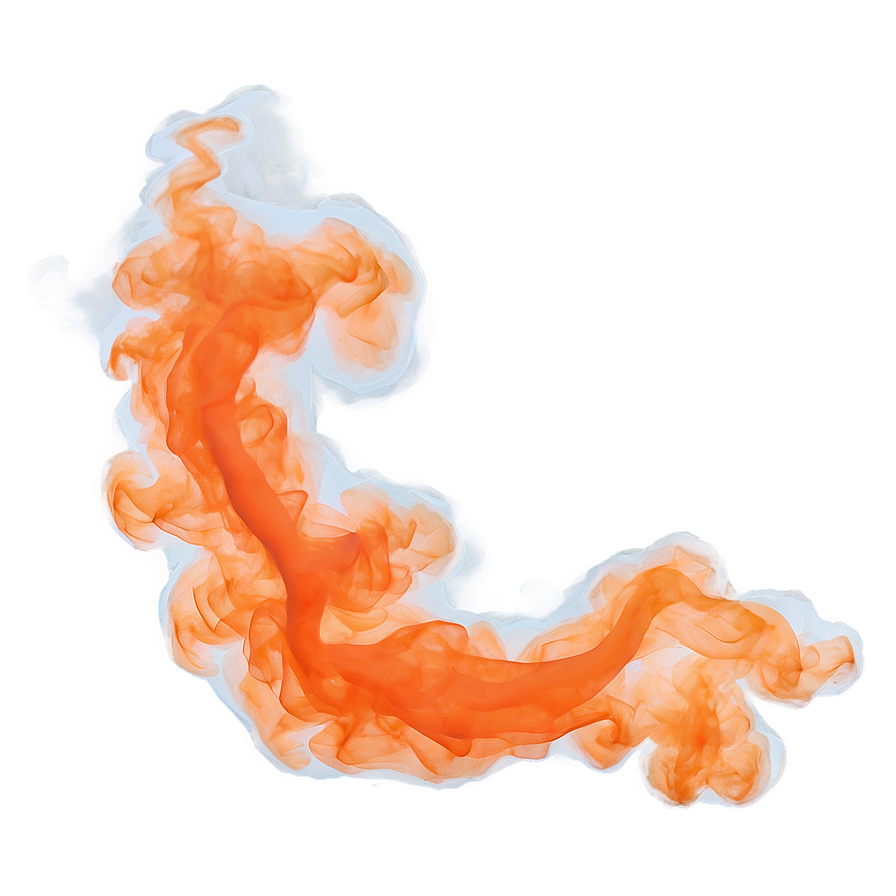 Dazzling Orange Smoke Silhouette Png Yil77 PNG image