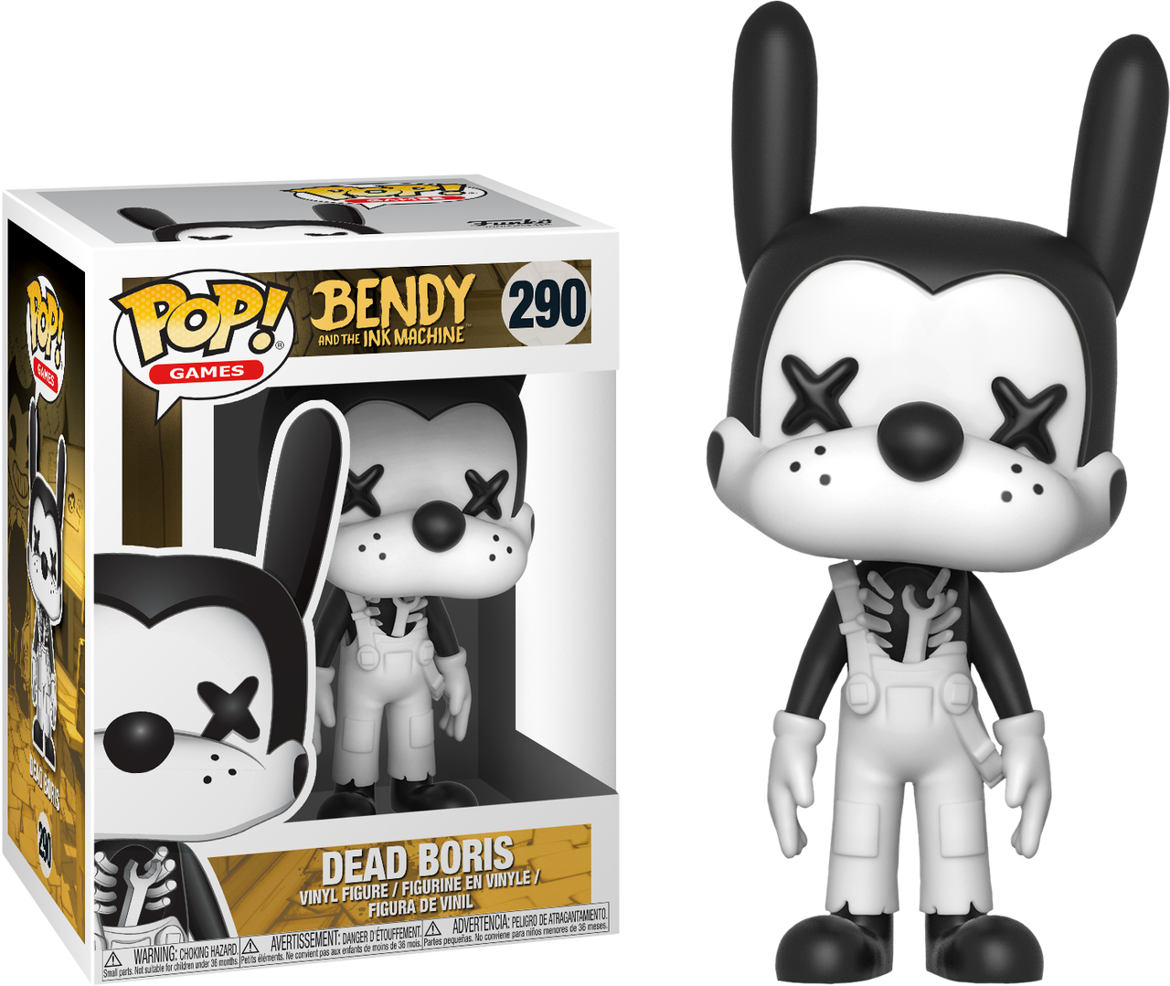 Dead Boris Funko Pop Bendyandthe Ink Machine PNG image