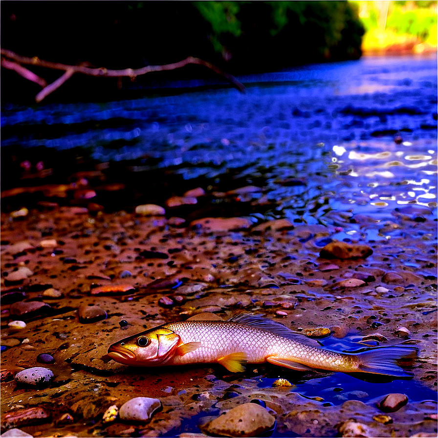 Dead Fish In River Png 06132024 PNG image