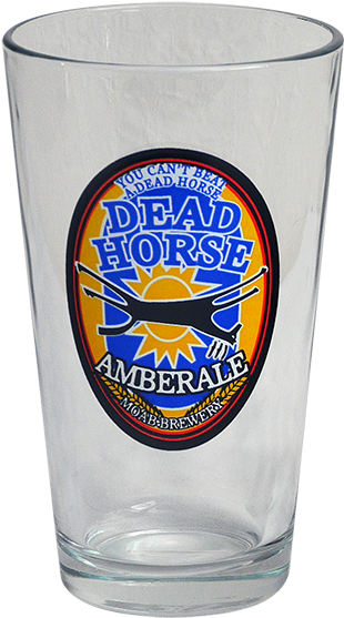 Dead Horse Amber Ale Beer Glass PNG image