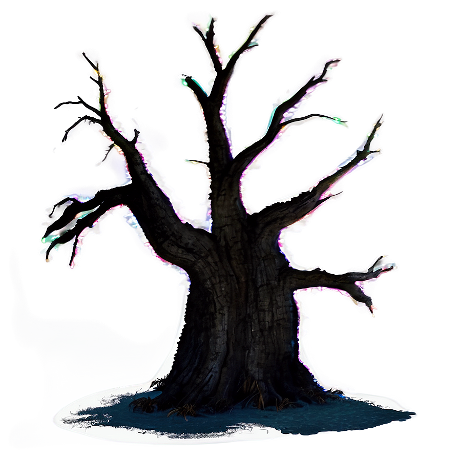 Dead Tree At Night Png 05252024 PNG image