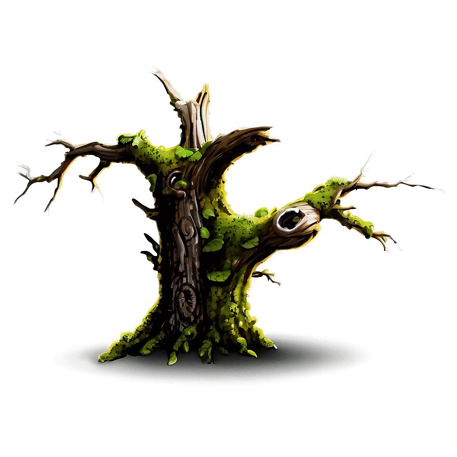 Dead Tree With Moss Png Vyu PNG image