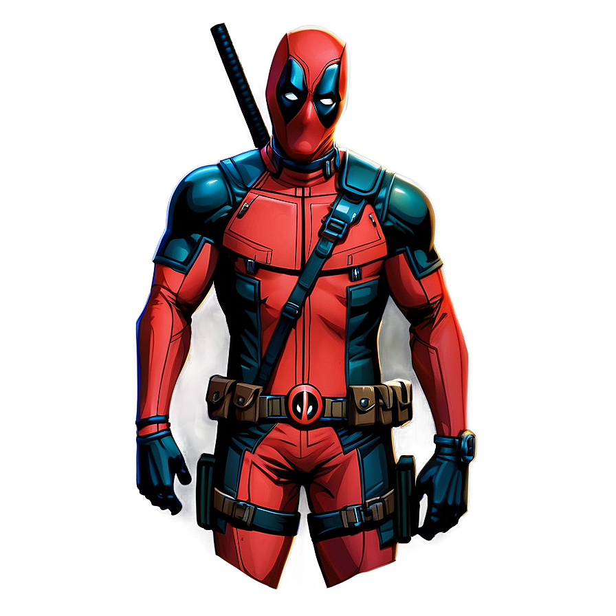 Deadpool Anime Style Png 05212024 PNG image