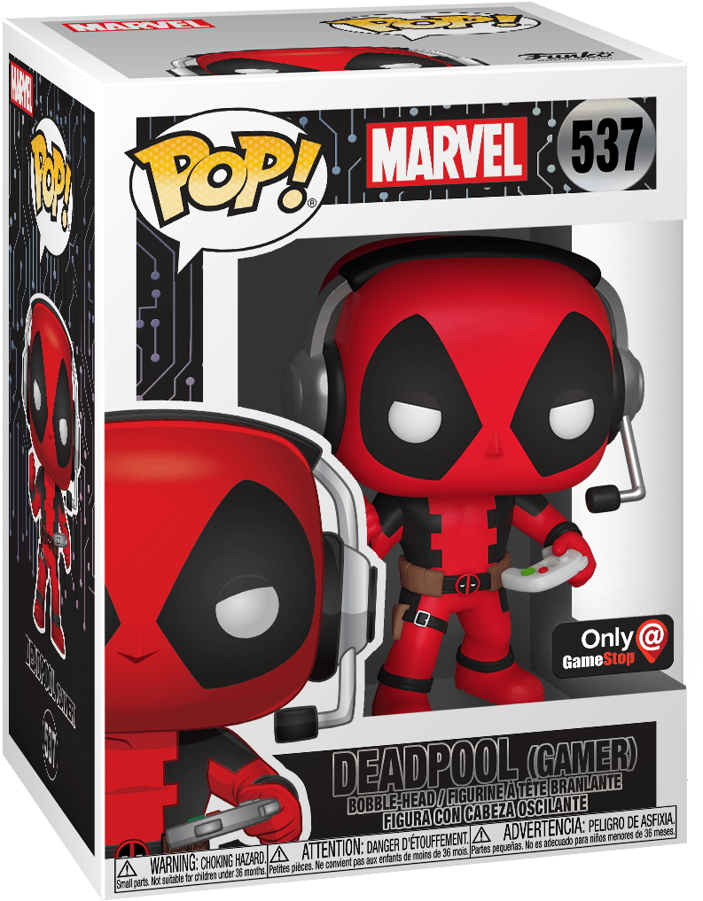 Deadpool Gamer Funko Pop Exclusive PNG image