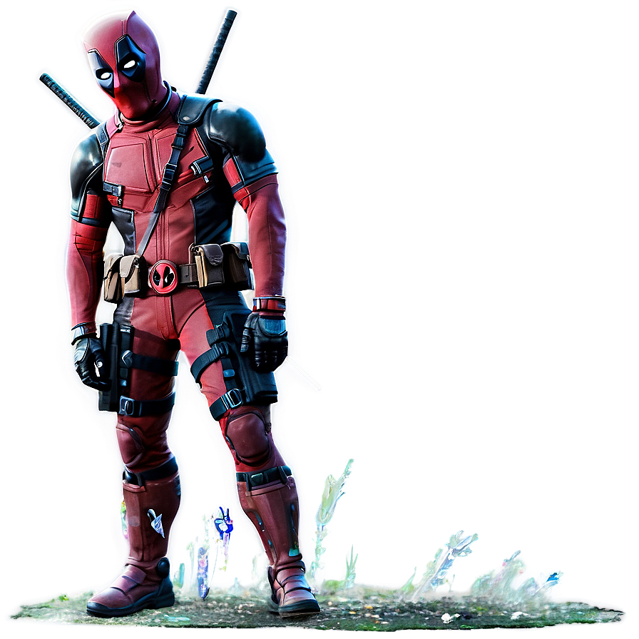 Deadpool Glitch Art Png 05212024 PNG image