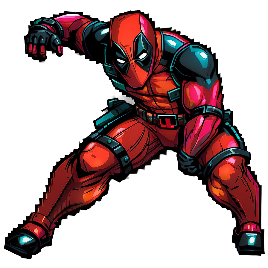 Deadpool Pixel Art Png 05212024 PNG image