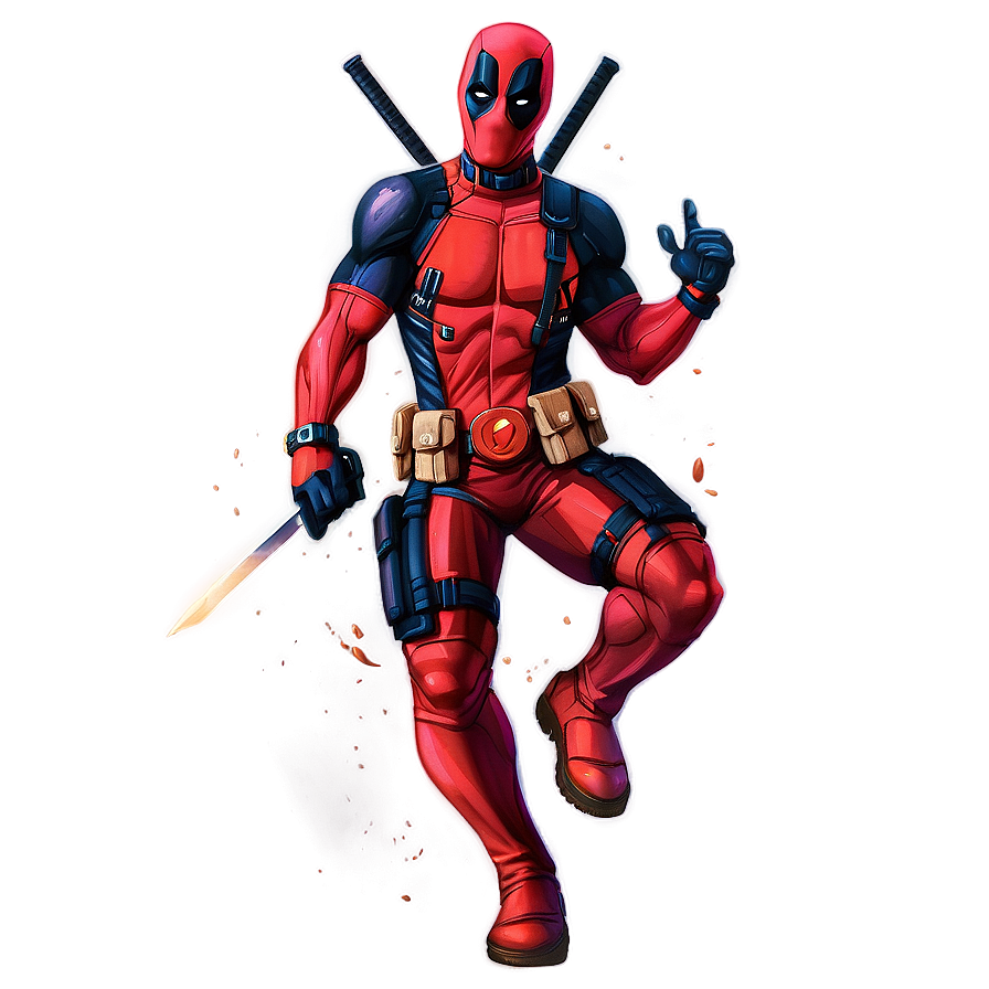 Deadpool Watercolor Art Png 44 PNG image