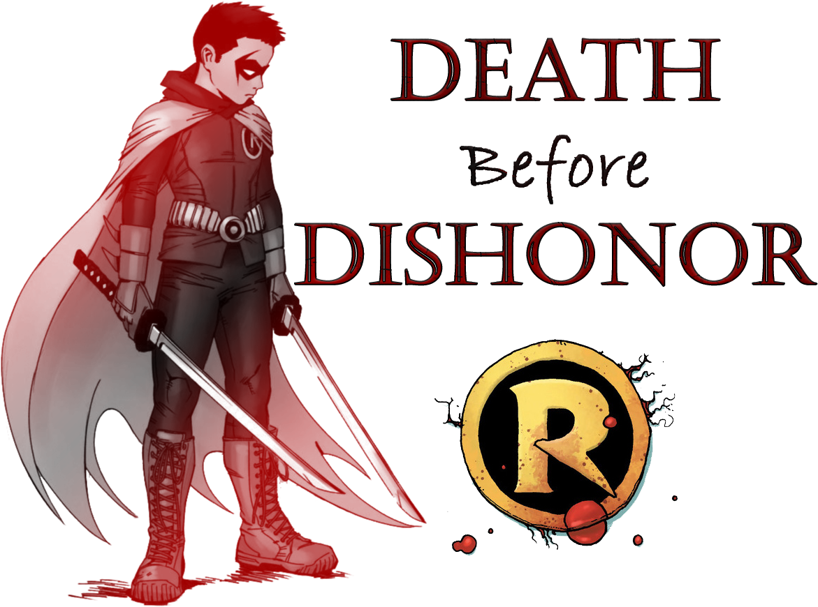 Death Before Dishonor Red Silhouette PNG image
