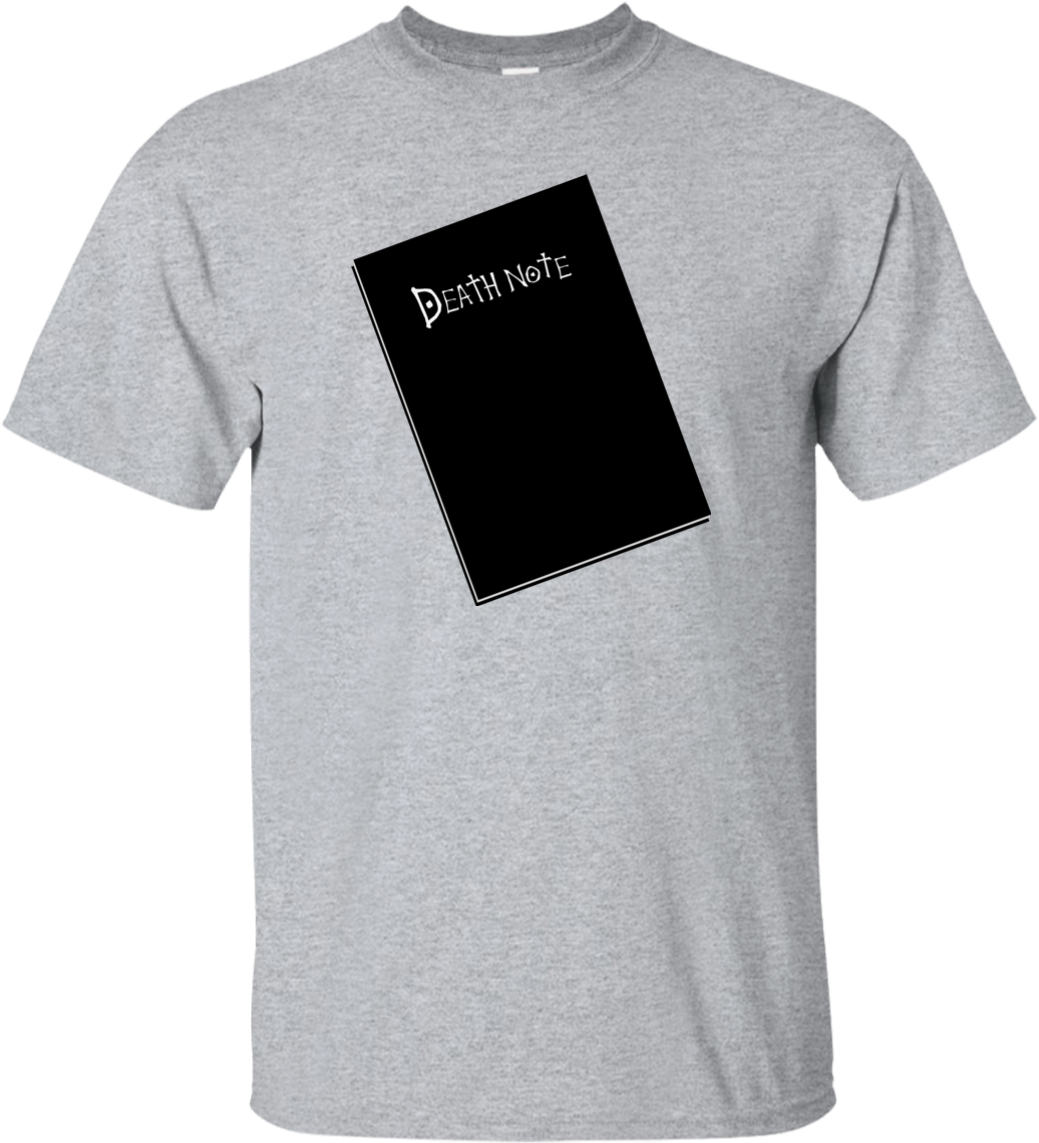 Death Note Anime T Shirt Design PNG image