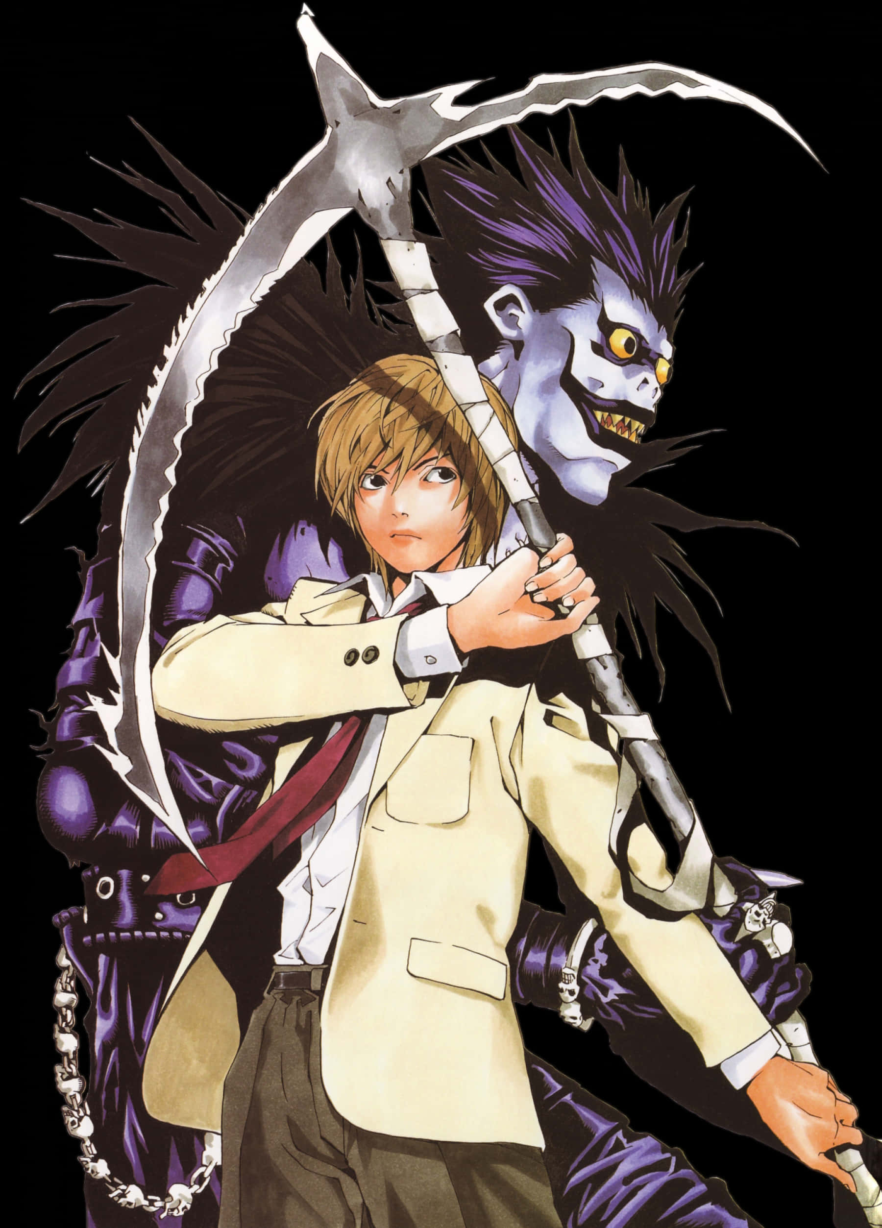 Death Note Characterand Shinigami PNG image