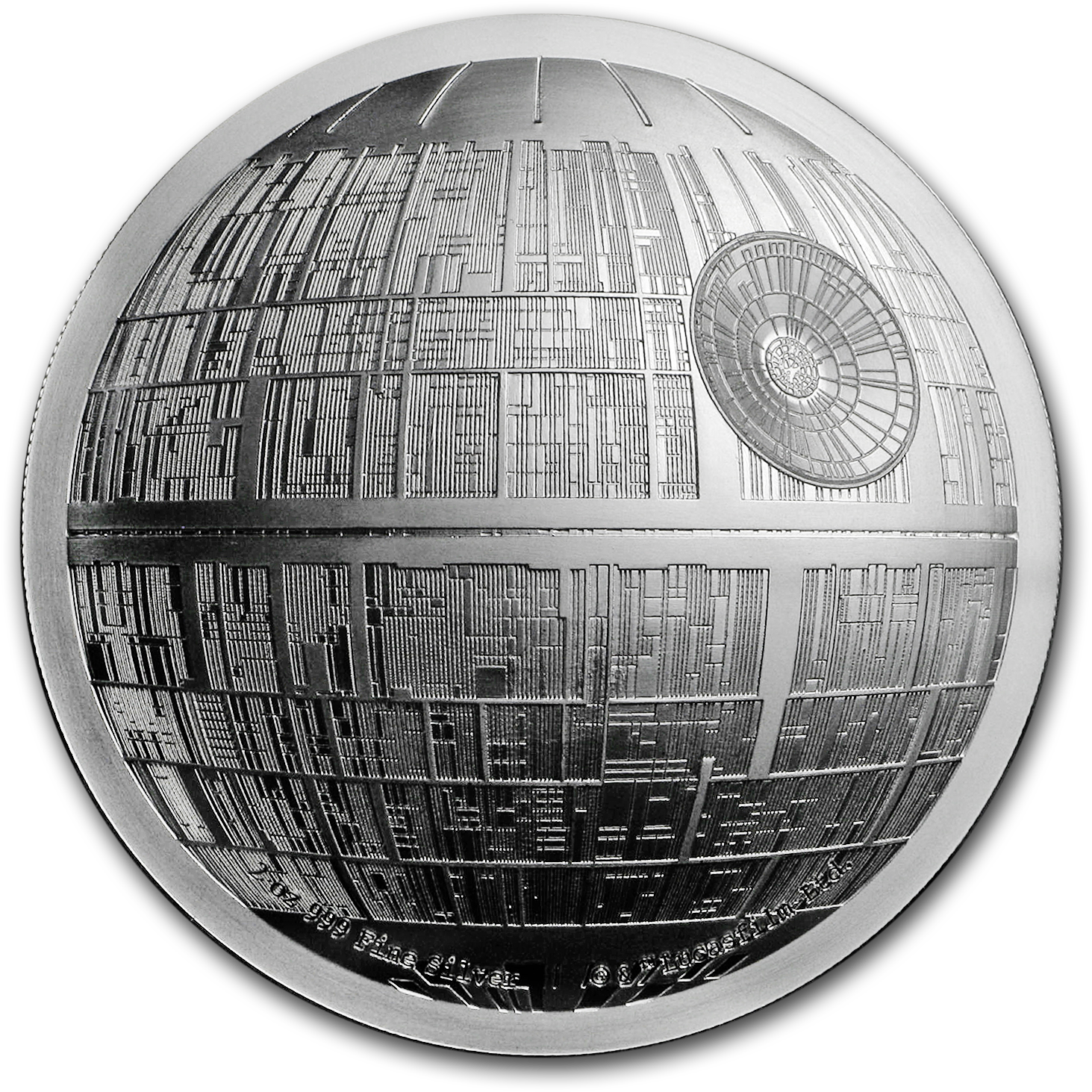 Death Star Close Up View PNG image