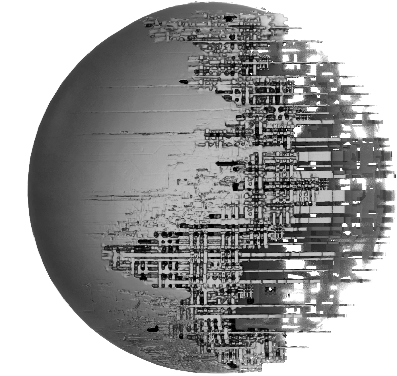 Death Star Iconic Structure PNG image