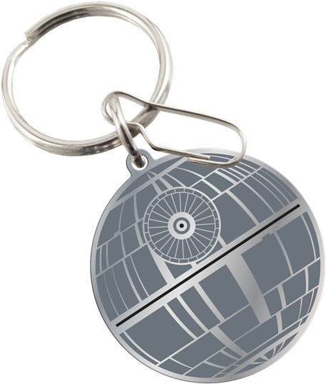 Death Star Keychain Design PNG image