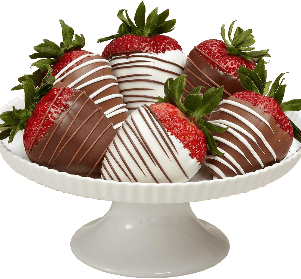 Decadent Chocolate Covered Strawberries PNG image