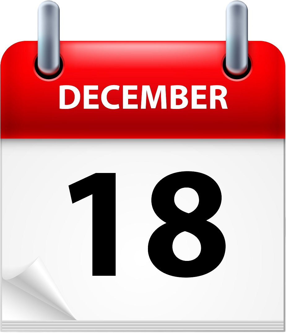 December18 Calendar Icon PNG image