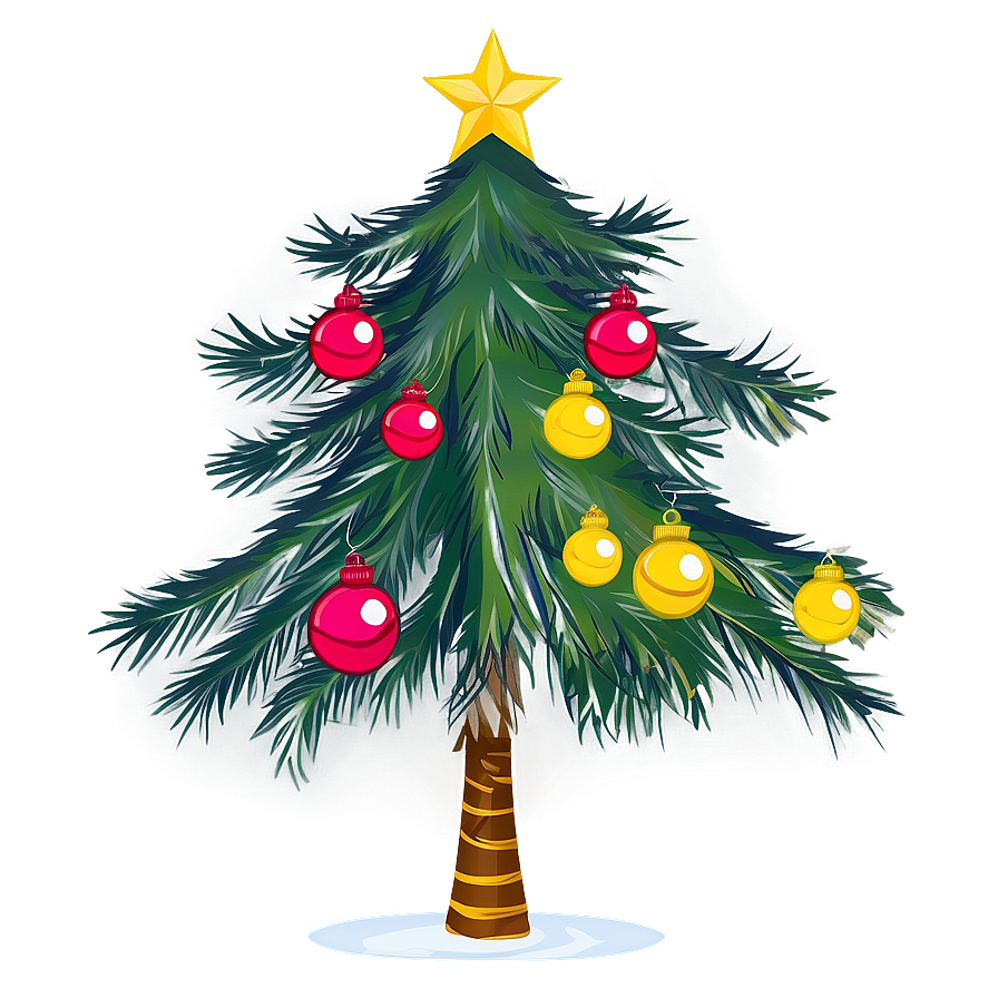 Decorated Christmas Tree Transparent Png Ril PNG image