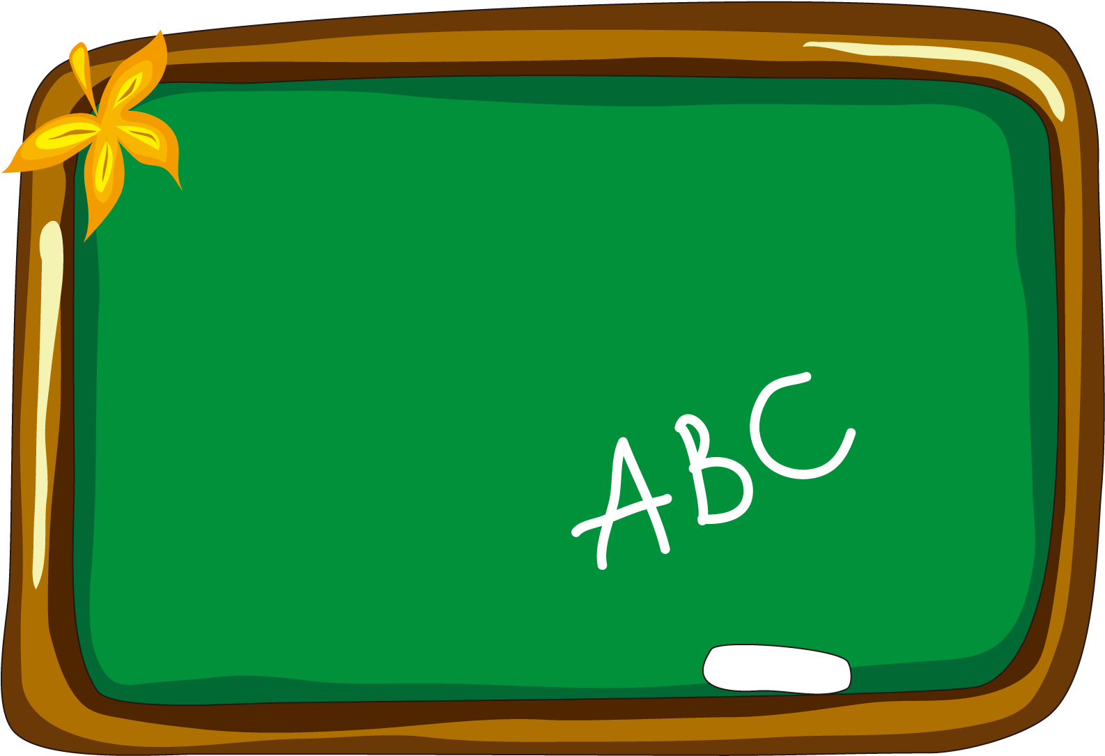Decorated Classroom Blackboard PNG image