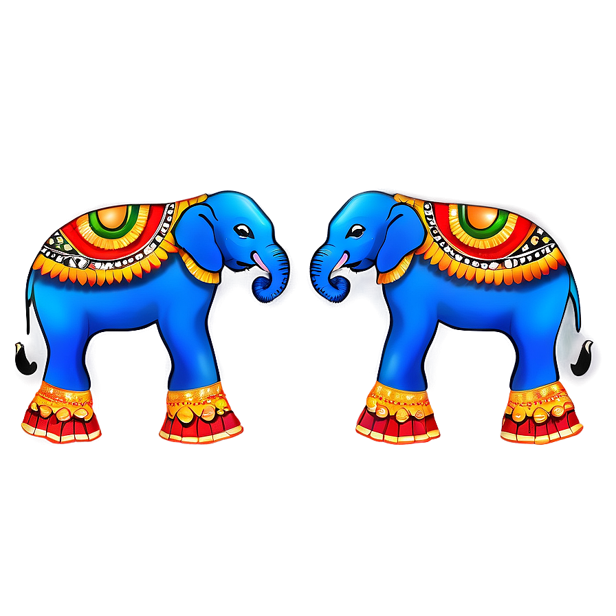 Decorated Indian Elephant Png 83 PNG image