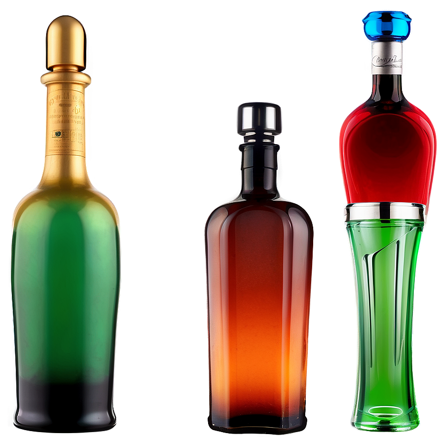 Decorative Alcohol Bottle Png Knv52 PNG image