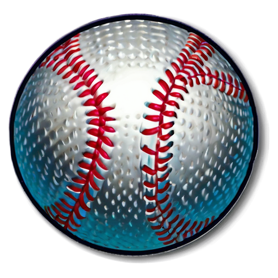 Decorative Baseball Stitching Png Yse PNG image