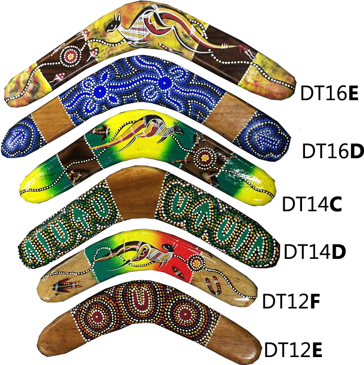 Decorative Boomerangs Collection PNG image