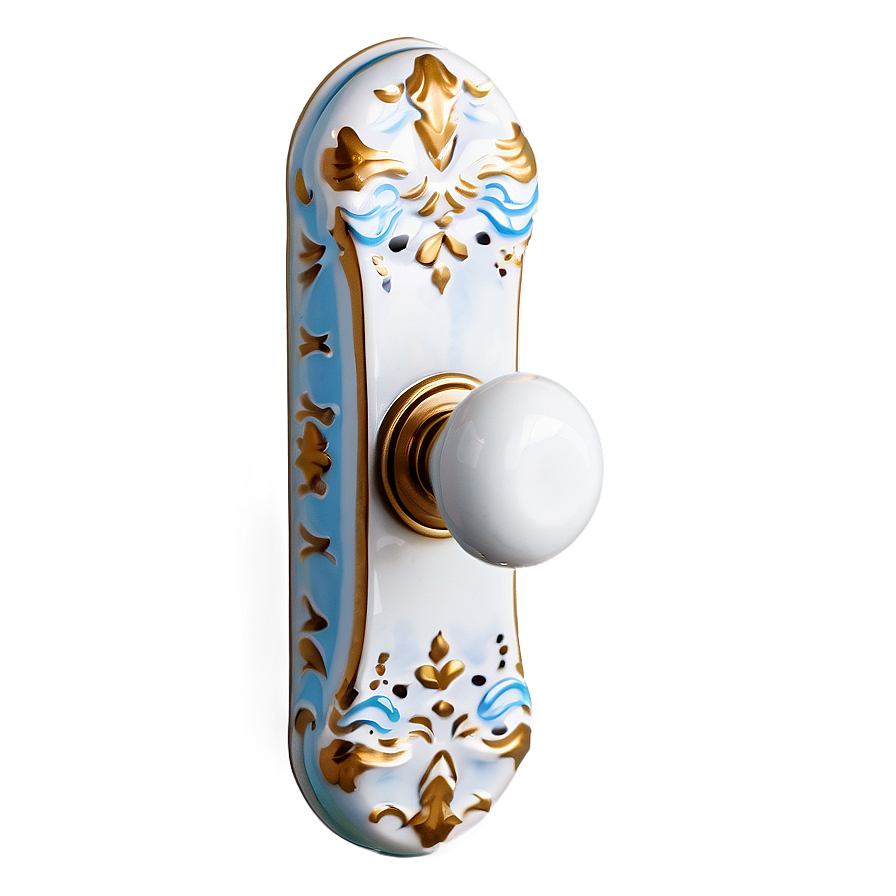 Decorative Ceramic Doorknob Png Lbw86 PNG image