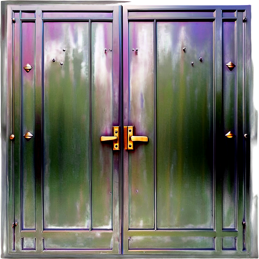 Decorative Closed Door Art Png 06292024 PNG image