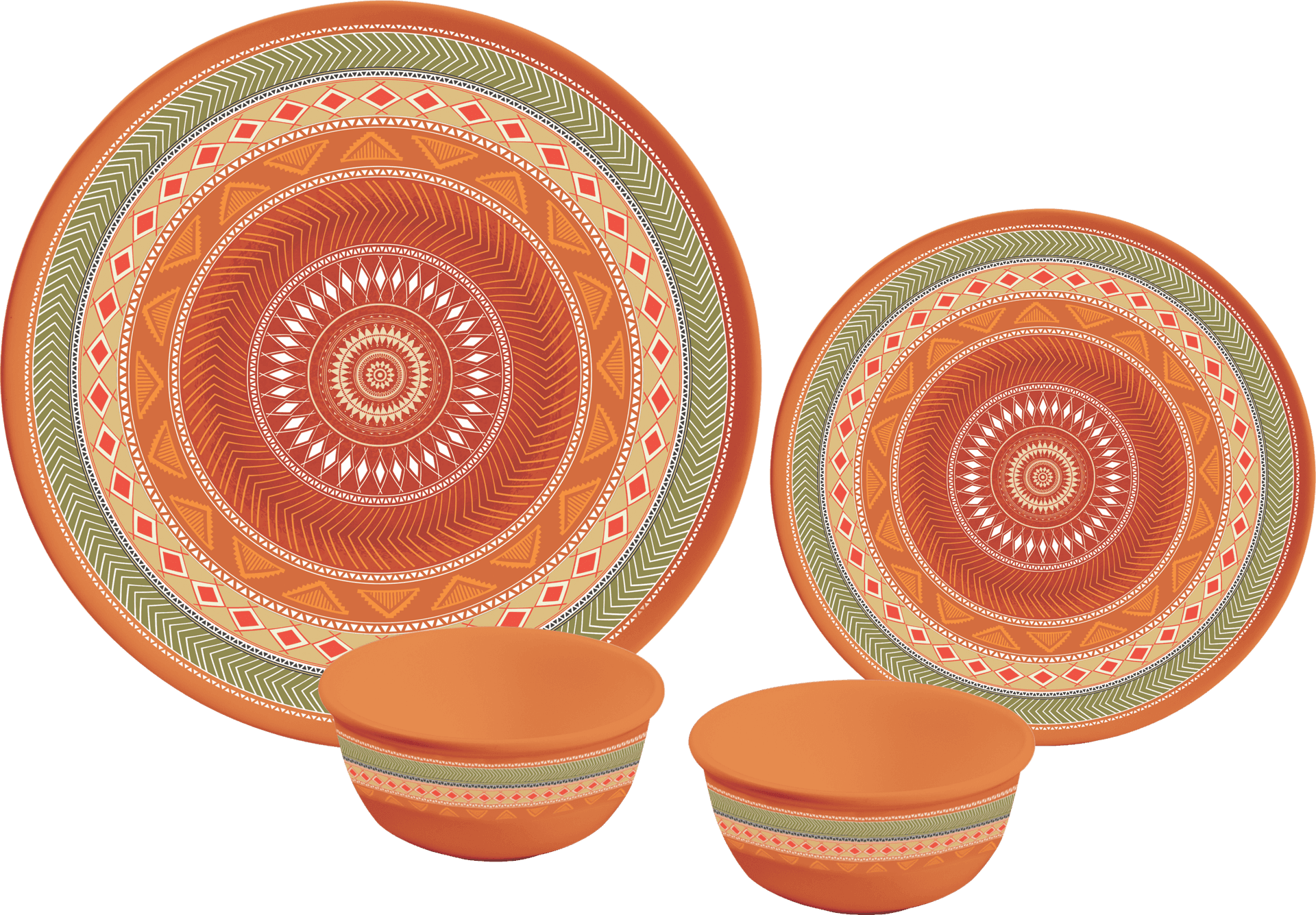 Decorative Dinnerware Set PNG image