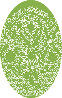 Decorative Easter Egg Pattern PNG image