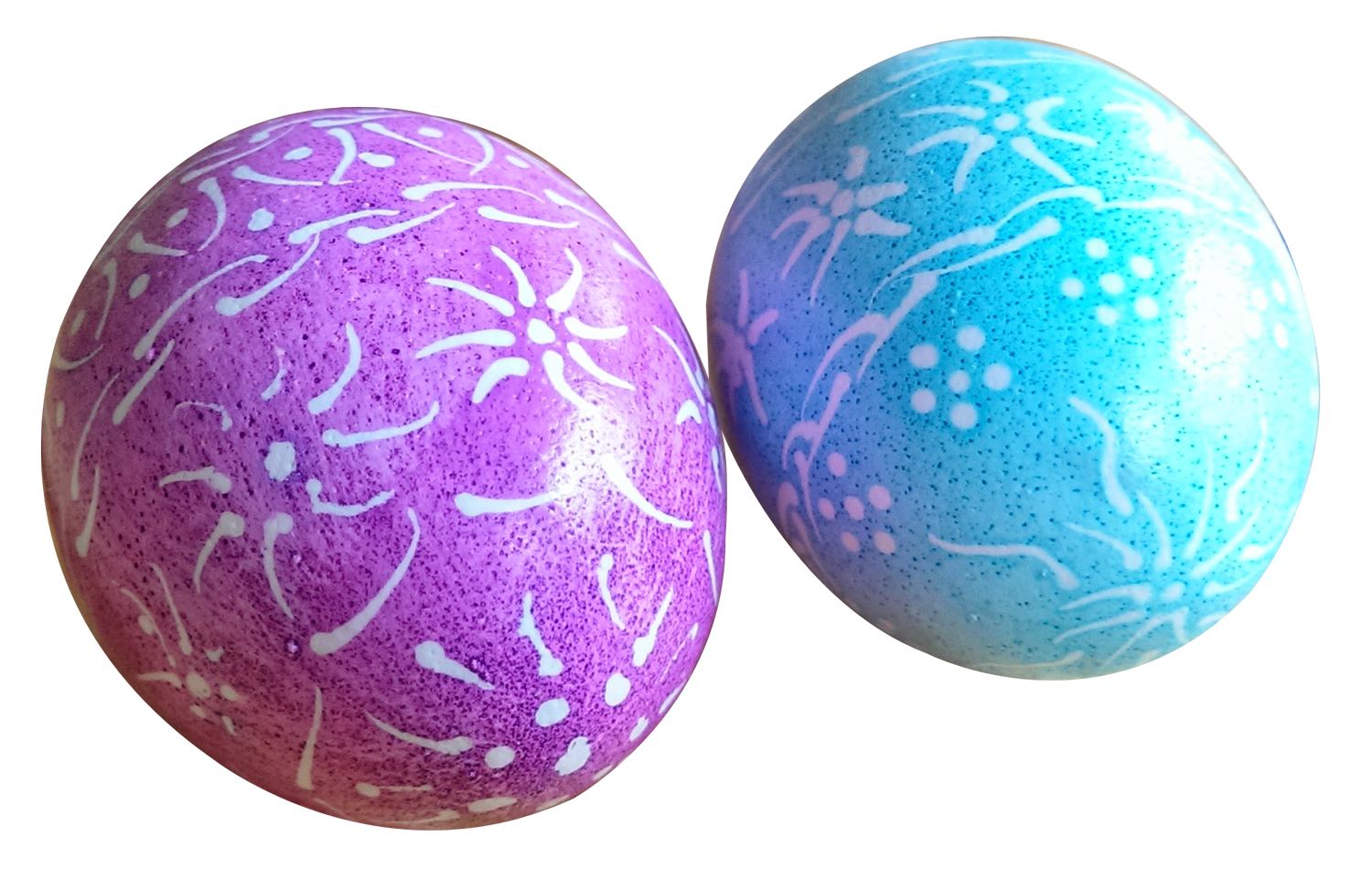 Decorative Easter Eggs Purpleand Blue PNG image