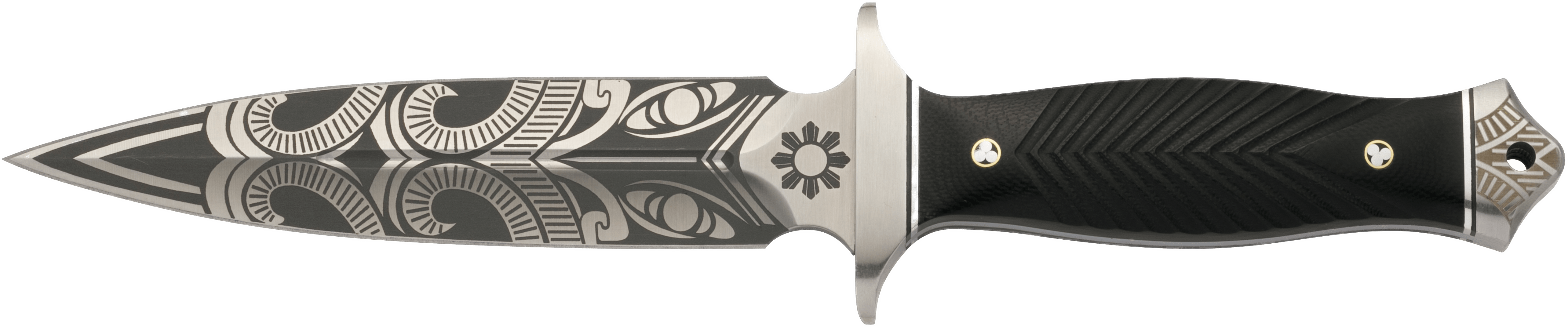 Decorative Engraved Dagger Design PNG image