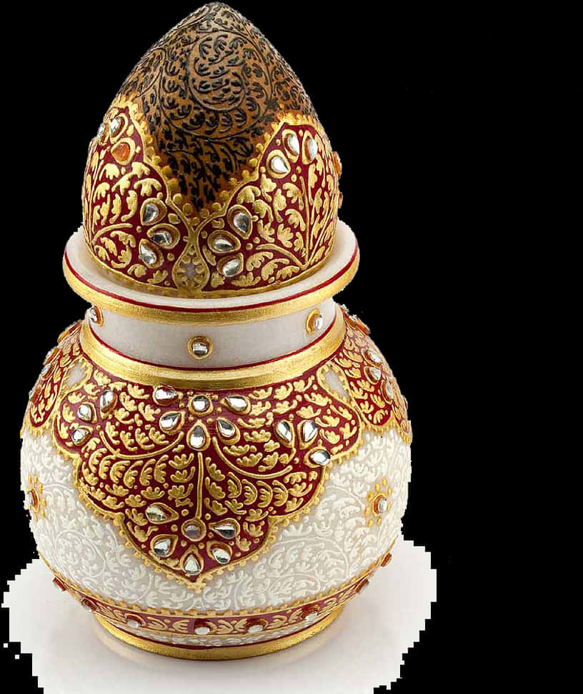 Decorative Faberge Egg Ornament PNG image