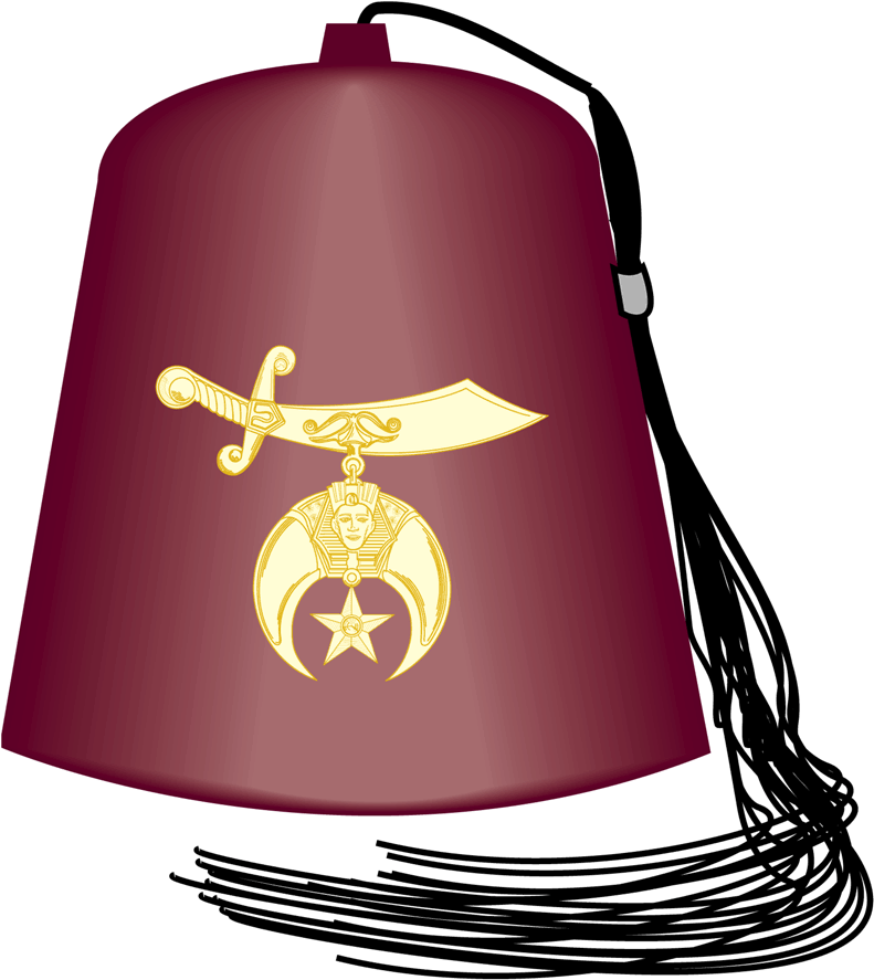 Decorative Fez Hat Graphic PNG image