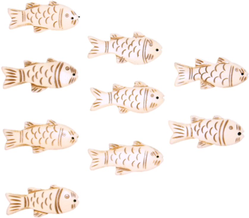 Decorative Fish Cookies Pattern PNG image