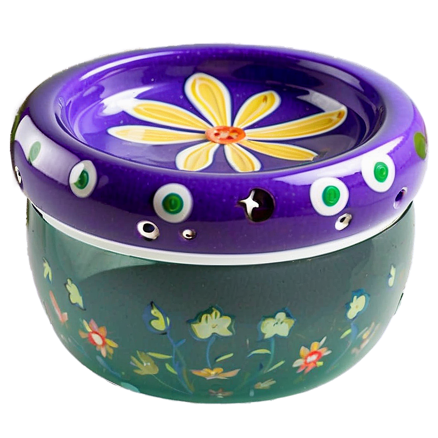 Decorative Floral Ashtray Png Shw PNG image